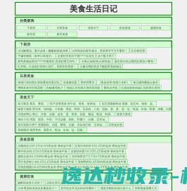 美食生活日记