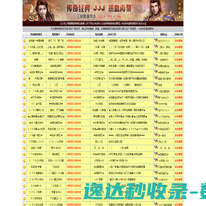 全国最大传奇游戏发布网