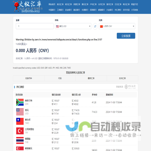 美元兑人民币汇率