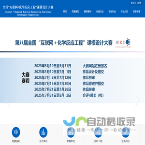 全国“互联网+化学反应工程”课模设计大赛