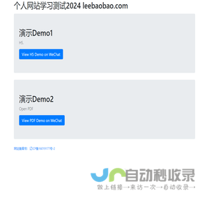 个人网站测试2024